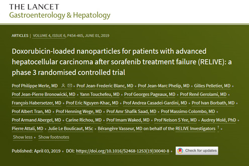 eXYSTAT présent dans une publication du Lancet.